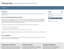 Tablet Screenshot of clinicalsite.org